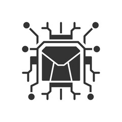 AI Email Icon - Mail Technology Icon