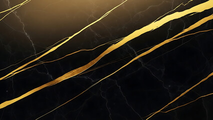 Elegant abstract background featuring dynamic golden lines and a rich black texture creating a luxurious and modern aesthetic