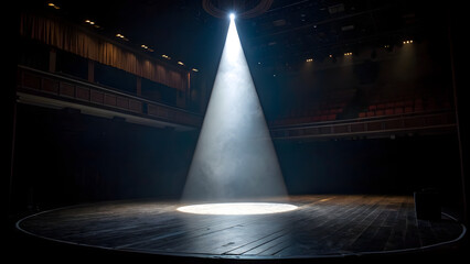 spotlight on stage