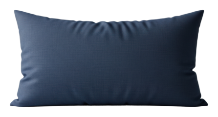 Elegant blue pillow design home stylish textiles isolated on transparent background