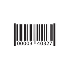 Barcode scanner icon for product identification and inventory management, flat vector symbol
