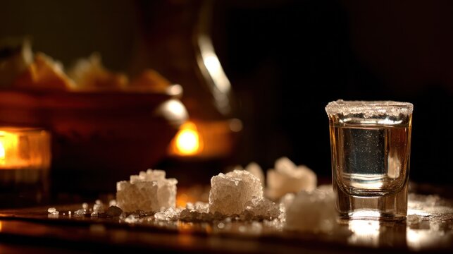 Relaxing wellness spa setup featuring folded towels and aromatic oils under gentle lighting. lifestyle editorials and self-care publications.