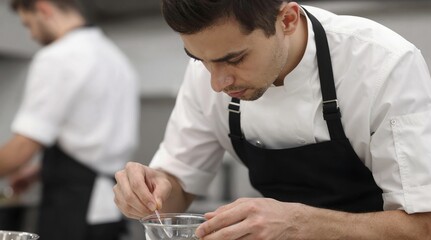 man cooking in the kitchen