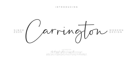 A sophisticated, serif-inspired script font with classic charm, ideal for upscale branding and formal invitations.