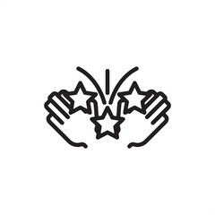 Fototapeta premium Total rewards icon symbolizing comprehensive compensation, employee value proposition, and combined benefits package, representing HR strategy, talent retention, and total employee wellness.