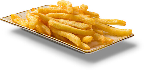 Fast food, burger, kebab, french fry, onion ring, isolated on white