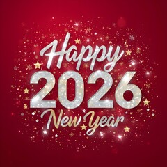 Merry Christmas and Happy New Year 2026 greeting cards. holiday greeting card, website and social media post, marketing material. 