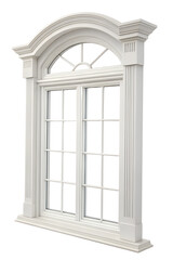 window in a white background