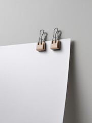 Clean Poster Display with Top Clips