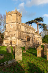 Holy Cross Church in Seend, Wiltshire. Dating from about 1450 - Portrait mode