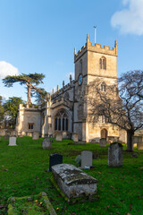 Holy Cross Church in Seend, Wiltshire. Dating from about 1450 - Portrait mode