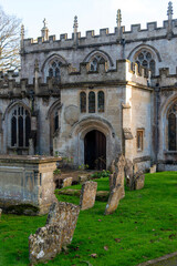 Holy Cross Church in Seend, Wiltshire. Dating from about 1450 - Detail of the entrance
