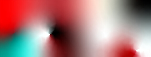 Dynamic abstract background with vibrant red, white and teal gradient