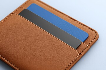 Wallet with Card Mockup Showing Partial Insert