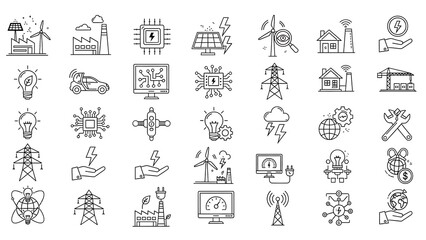 set of vector icons