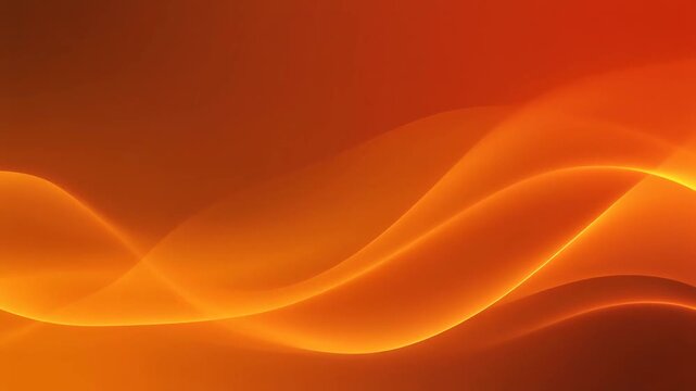 Abstract orange gradient background with shining lines waves, minimalist, mp4 video. AI