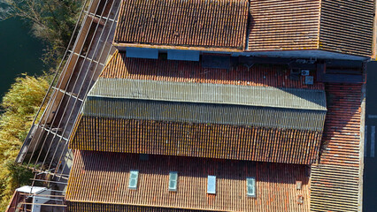 Old industrial roof