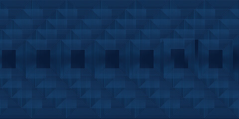 Dark blue background. Modern line stripes curve abstract presentation background. Luxury paper cut background. Abstract decoration, golden pattern, halftone gradients, 3d Vector illustration