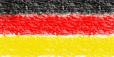 flag of Germany. Classic and hand drawn art style