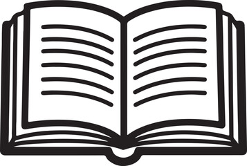 Open book vector illustration for education learning and literary knowledge concepts