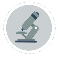 vector icon of microscope