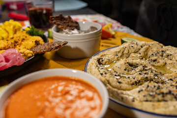 Mediterranean Hummus Platter with Fresh