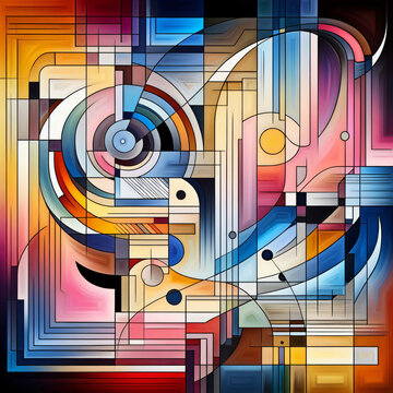abstract music background with notes