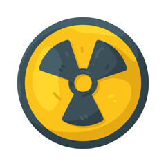 Fototapeta premium Illustration of Radiation Symbol 