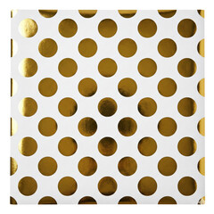 White Wrapping Paper Texture With Gold Foil Polka Dots