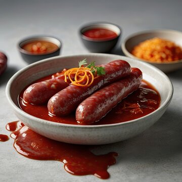 Bring authentic Thai cuisine to life with this ultra realistic 3D render of Thai Red Pork with Rice (Khao Moo Daeng).