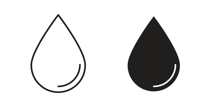 Water drop shape icon