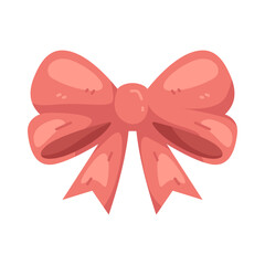 Illustration of Decorative Red Bow