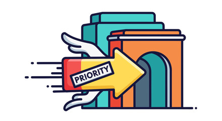 Conceptual Illustration Depicting Priority, Decision-Making, And Goal-Oriented Direction in Design