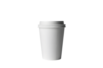 takeaway coffee cup . Isolated on transparent background, png