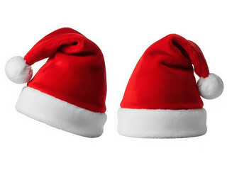 Bright colorful festive elf hats stacked for holiday joy