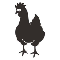 Chicken Silhouette Graphic Design