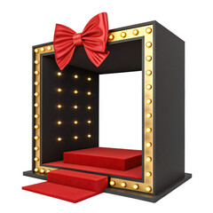 Illuminated rectangular display frame perfect for promotions signage product showcase and events