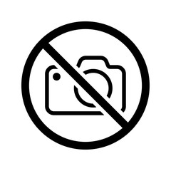 No photography sign