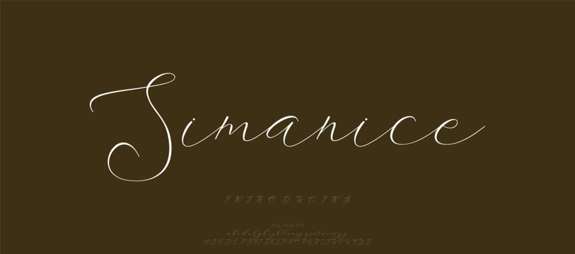 A soft, gentle script font that conveys a sense of calm and serenity, perfect for brands in wellness or lifestyle sectors.