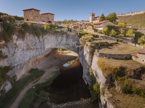 Natural arch at Puentedey, Spain 