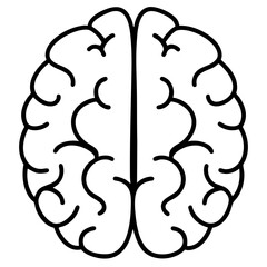 Mental health awareness doodle art icon. line art element illustration concept.