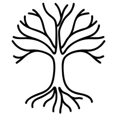 Mental health awareness doodle art icon. line art element illustration concept.