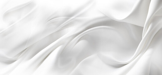 White silk fabric