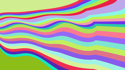 Colorful Flowing Lines: Soft Pastel Stripes for Artistic Backgrounds and Web Designs