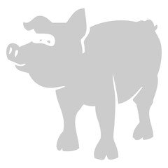 Pig Silhouette Graphic Design
