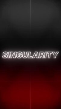 Singularity Text 80s Style &ndash; Retro Aesthetic Background vertical