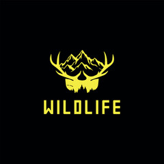 wildlife animals logo design vector