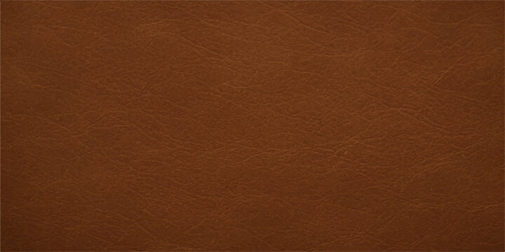 Vintage brown leather texture background with a rough, closeup pattern