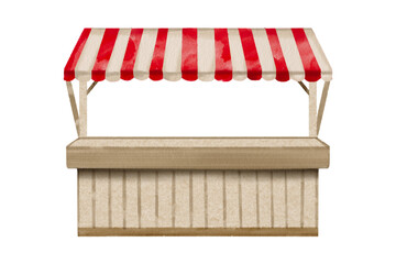 Booths, shops, pop-up restaurants, vintage wooden shops, hand-painted on a translucent background