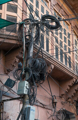 Electric net in Jodhpur city, India